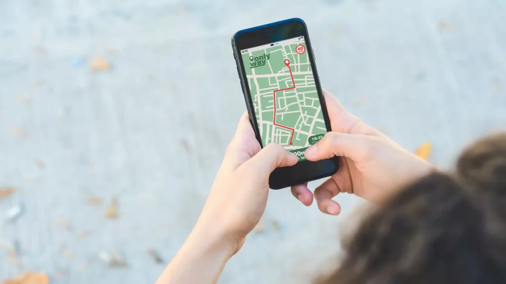 Use a map app for easy travel navigation